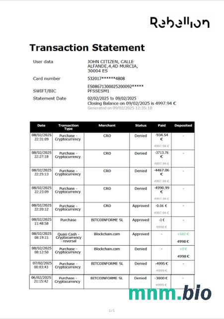 Hiszpania własny bank dowód adresu szablon oświadczenia w formacie Word i PDF,.doc i .format pdf